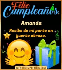 Feliz Cumpleaños gif Amanda